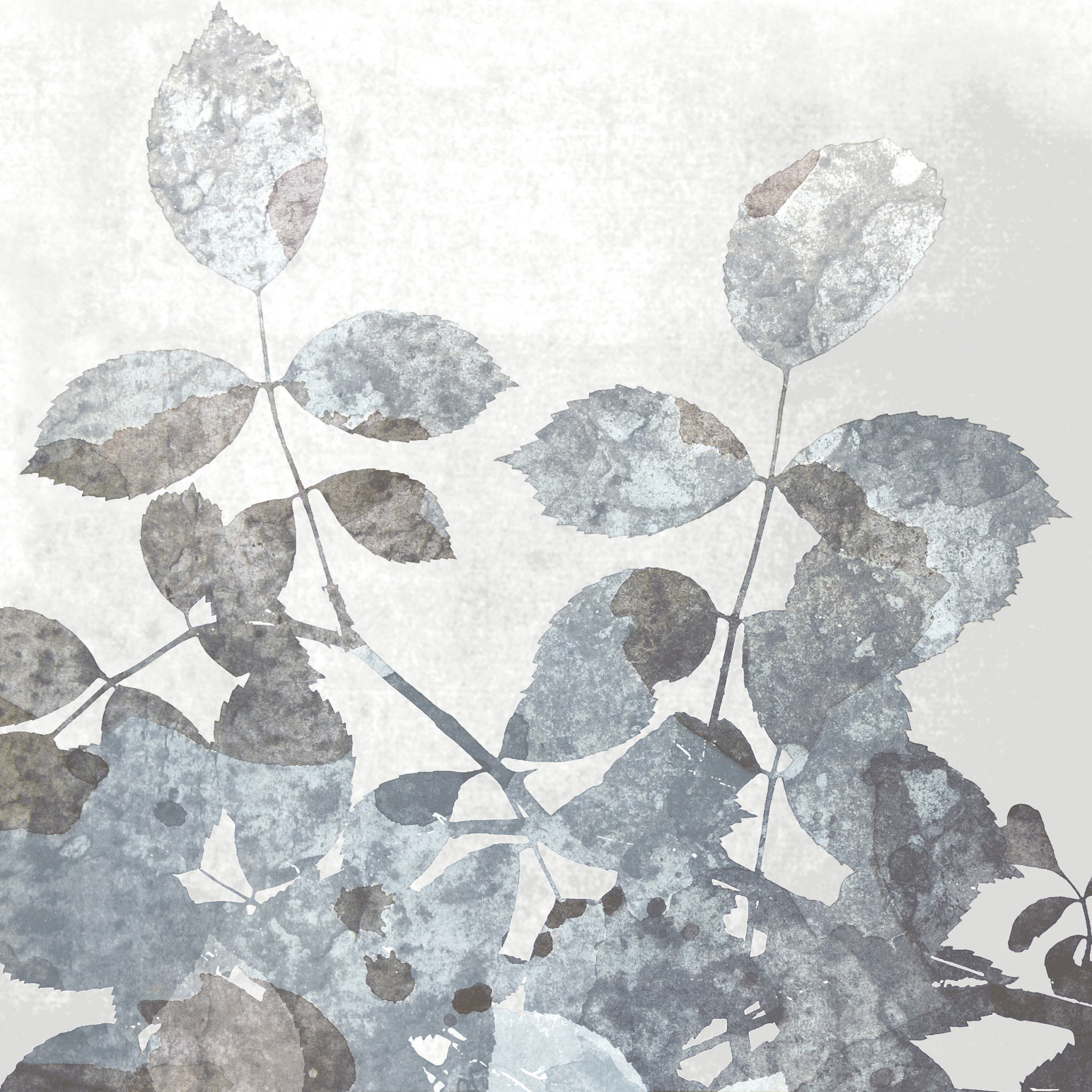 Guardanapos 33x33 cm - Silver leaves