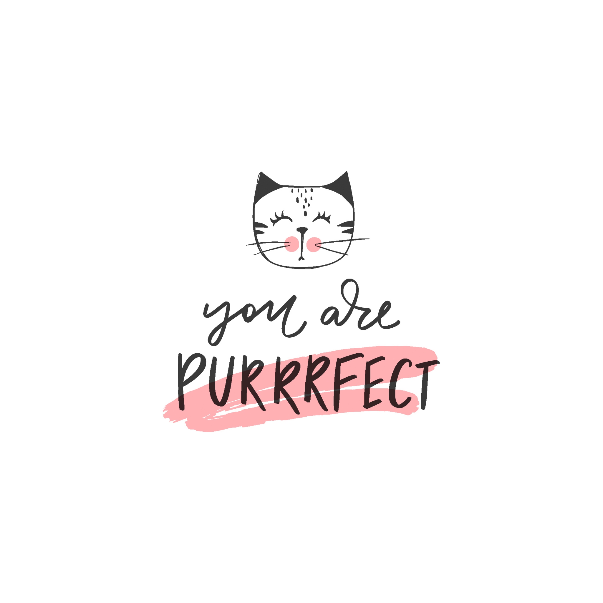 Taschentücher - Purrrfect, Katzen,  Katze,  schnurren