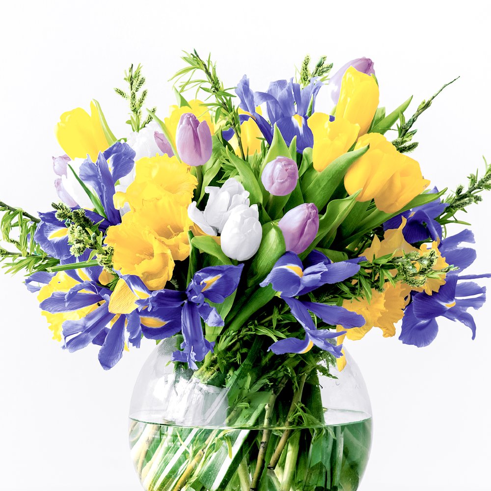 Servilletas 33x33 cm - Flower vase