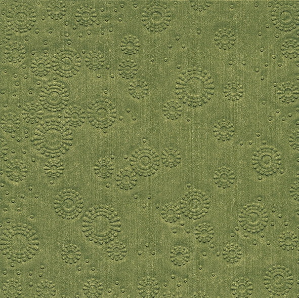 Serwetki 33x33 cm - Moments Uni moss green, zielony,  zielony mech,  serwetki g?adkie,  serwetki t?oczone,  kwiaty