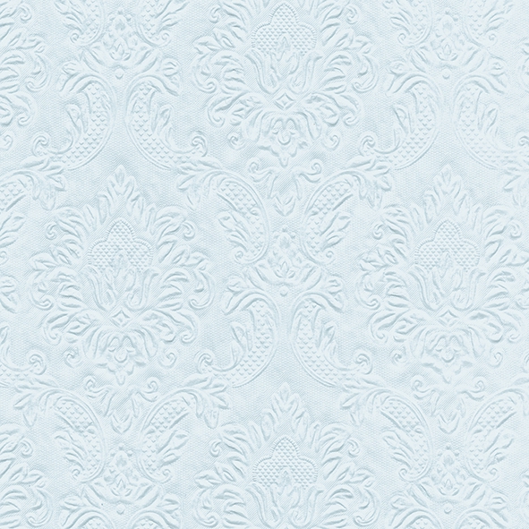 Tovaglioli 33x33 cm - Moments Ornament pastel blue, tovaglioli in rilievo