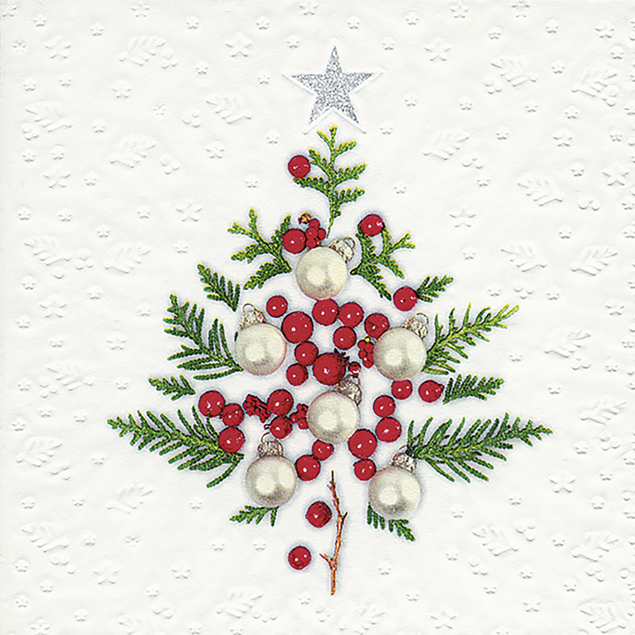 Napkins 33x33 cm - Moments Berry tree