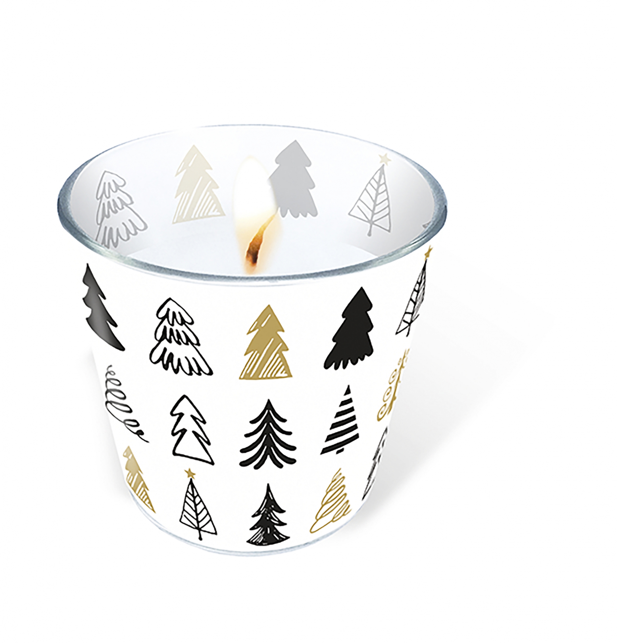 vela de vidrio - Glaskerze Graphical trees