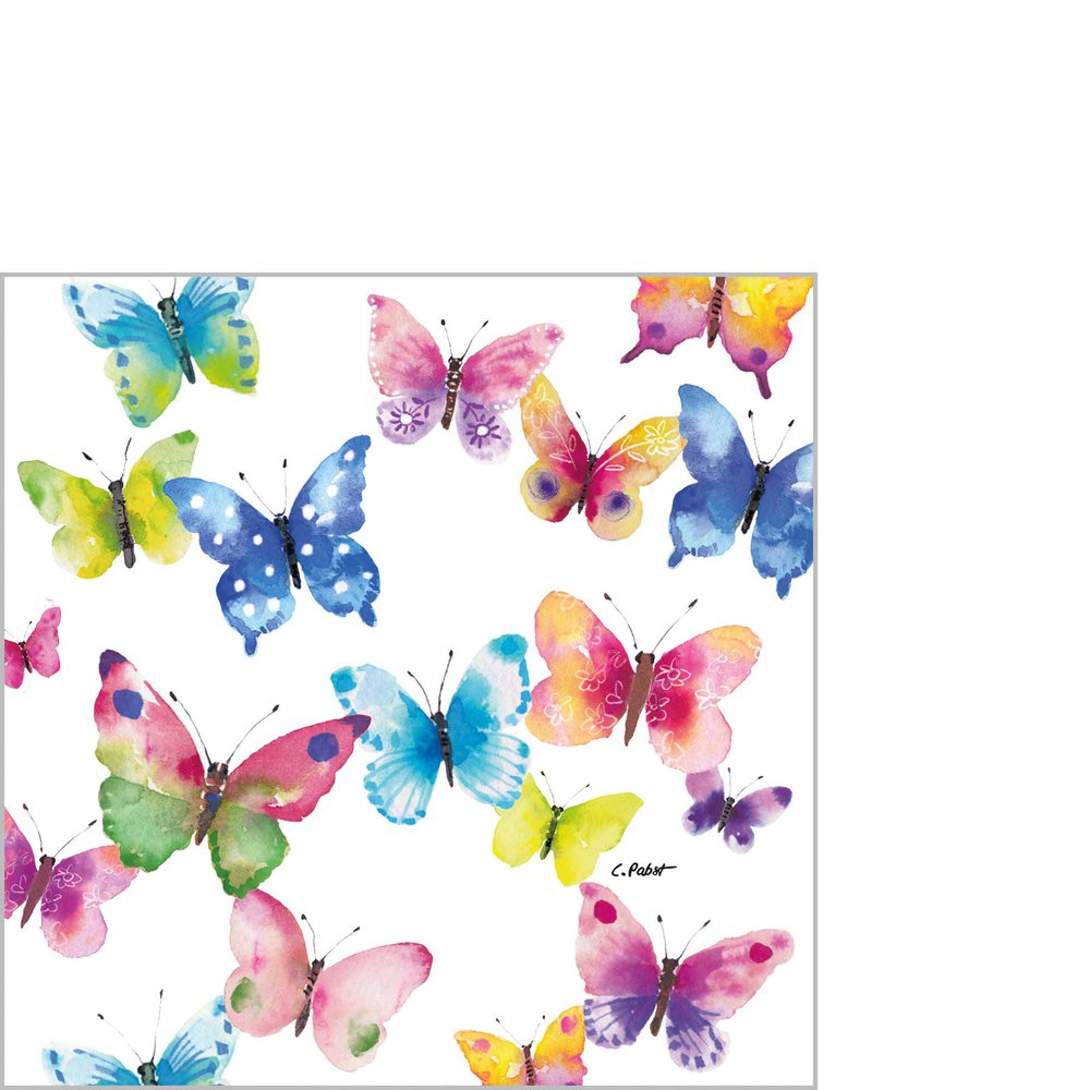 Servietten 25x25 cm - Butterfly Phantasy