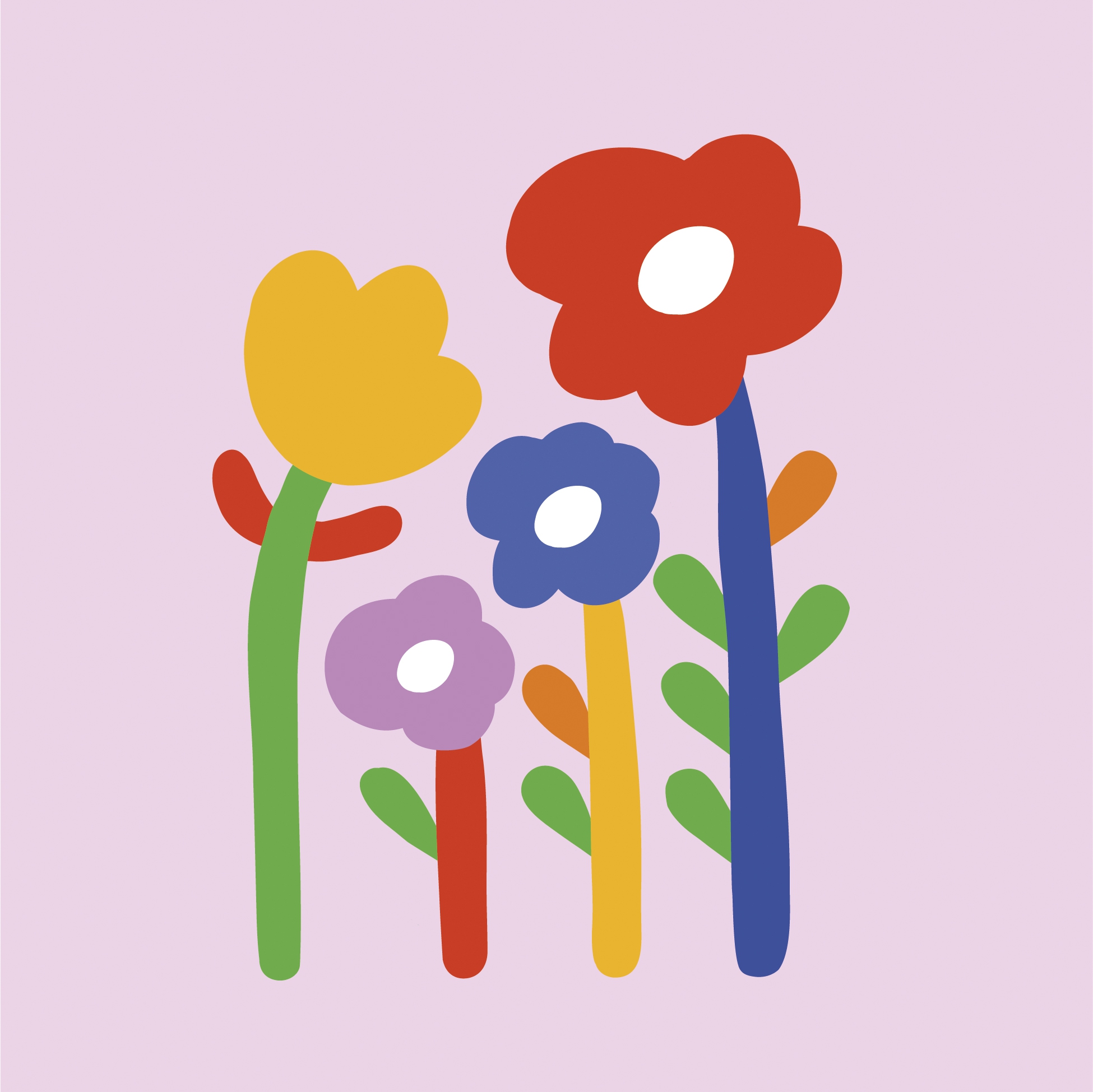 Tovaglioli 33x33 cm - Super Flowers rose Napkin, Primavera,  I fiori,  Tulipani,  Primavera