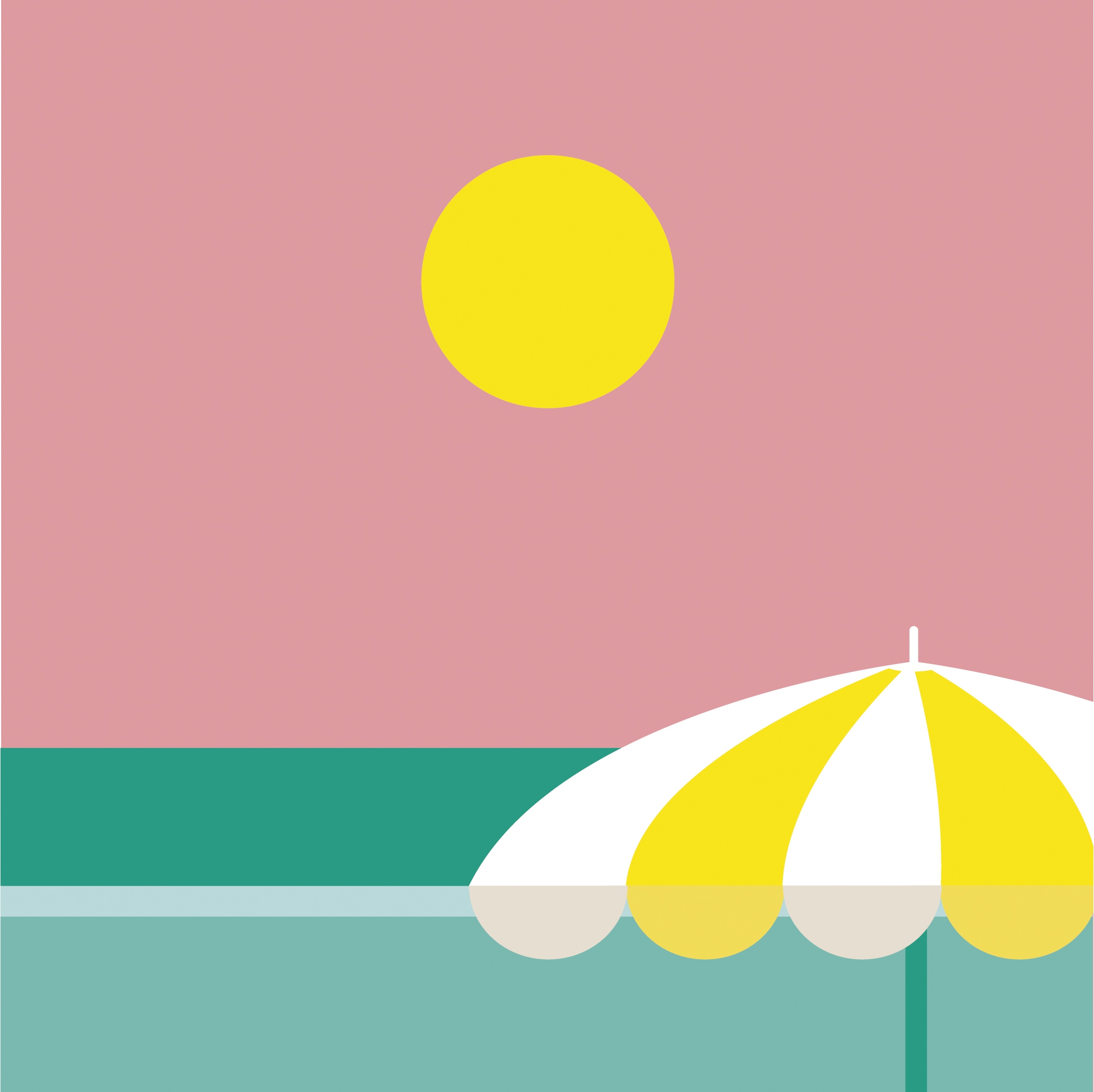 Servietten 33x33 cm - Cap dAntibe Napkin, Sonne,  Sonnenschirm,  Urlaub,  Meer,  Strand