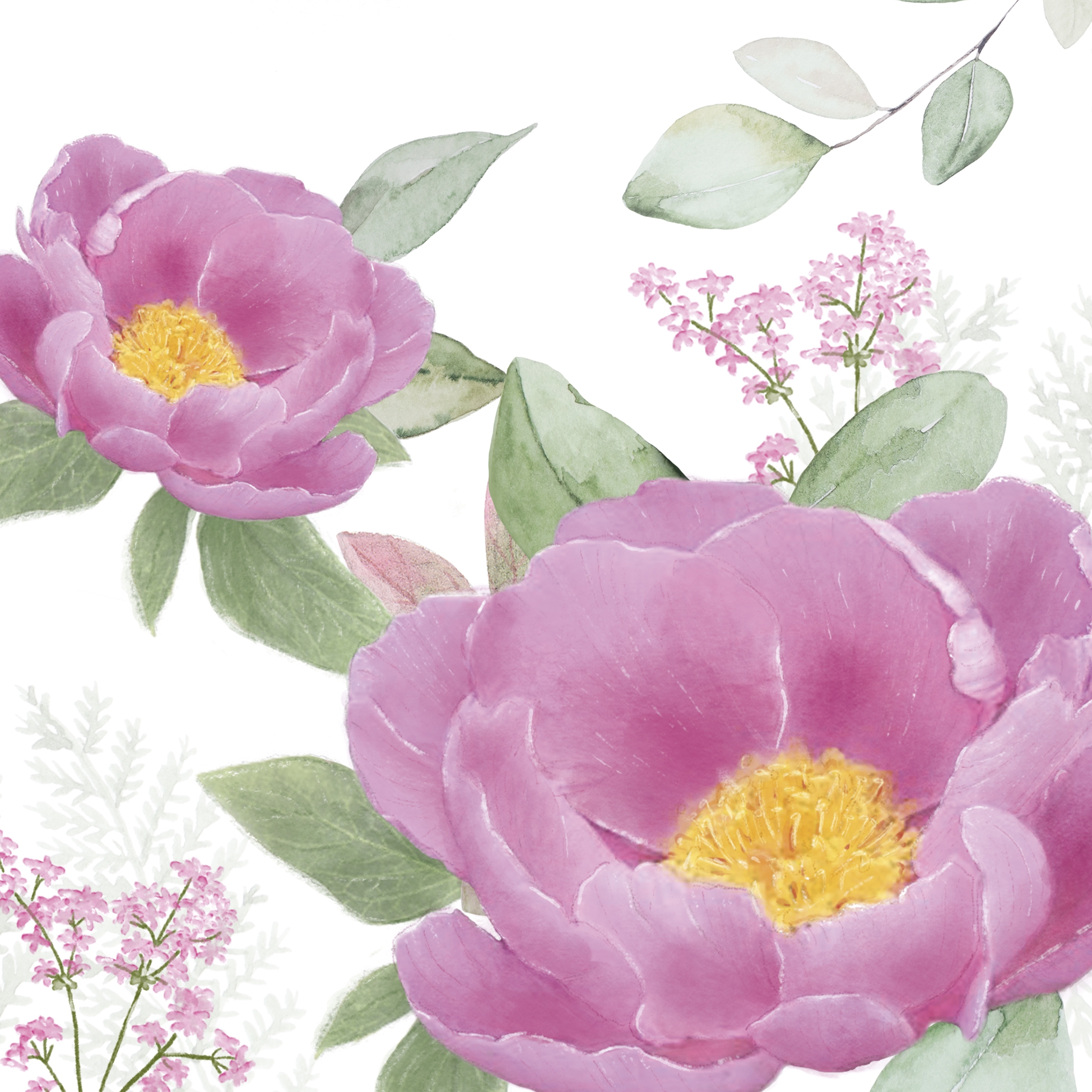 Tovaglioli 33x33 cm - Rose Fantasy Napkin, Le rose,  I fiori