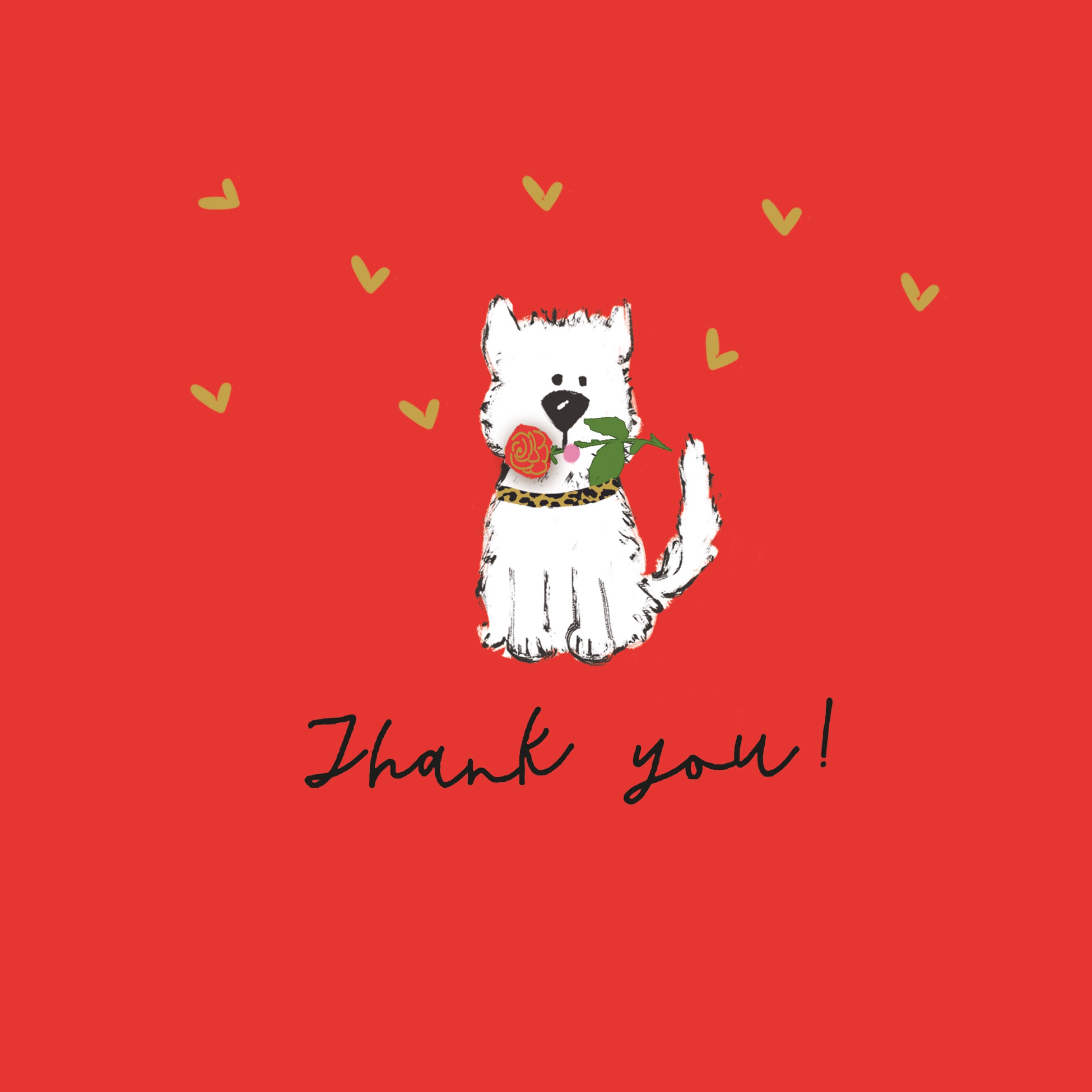Tovaglioli 33x33 cm - Thank you Napkin, Grazie,  Le rose,  Cuori,  rosso,  Cani,  Testo,  Animali,  Dire