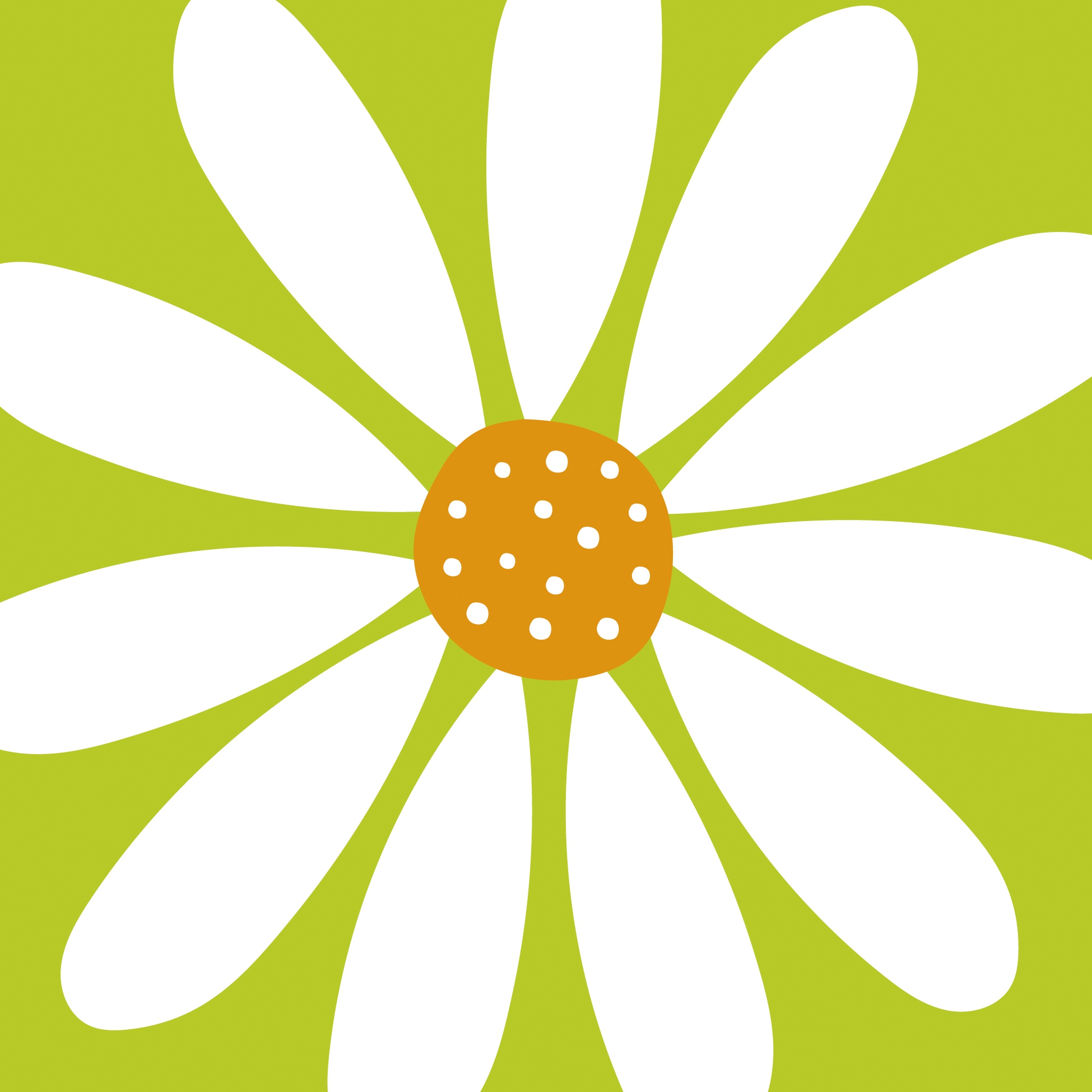 Servietten 33x33 cm - Happy Flower green Napkin, Blumen,  Sommer
