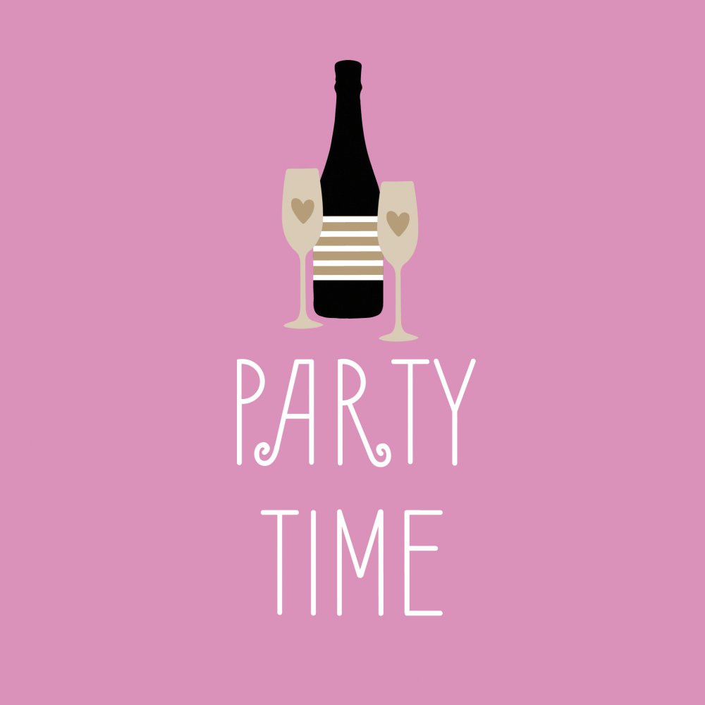 Servietten 33x33 cm - Cheers to rosé Napkin, Party,  Sekt,  Spruch,  Feier,  Ereignisse,  Hochzeit,  Wein,  Text