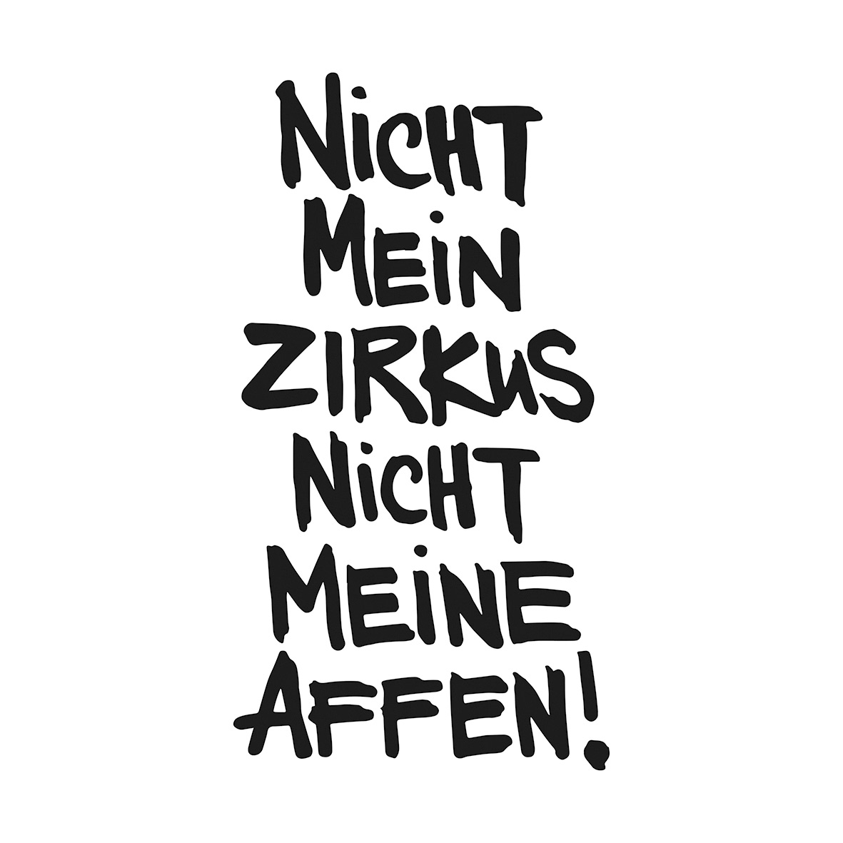 餐巾33x33厘米 - Nicht meine Affen Napkin 33x33