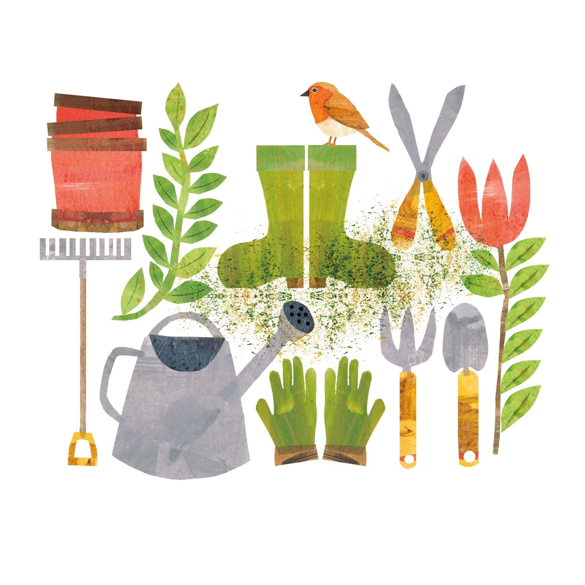 Napkins 33x33 cm - Beauty Garden Napkin 33x33