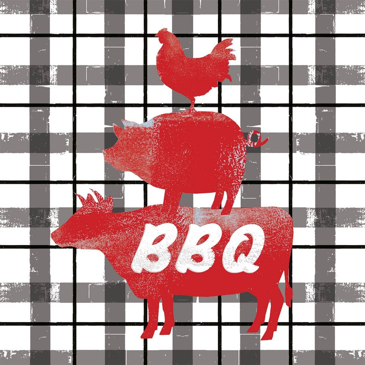 Servilletas 33x33 cm - Choice BBQ Napkin 33x33
