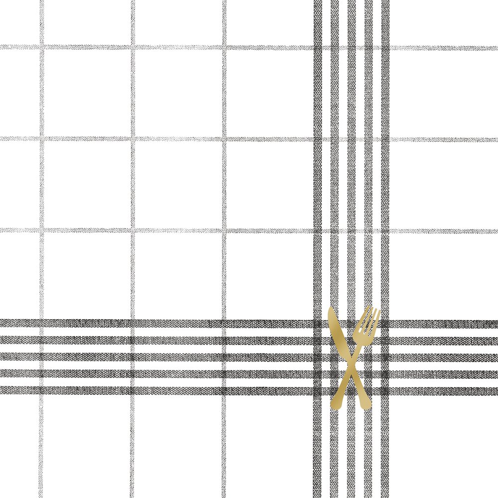 Servilletas 33x33 cm - Cuisine grise Napkin 33x33