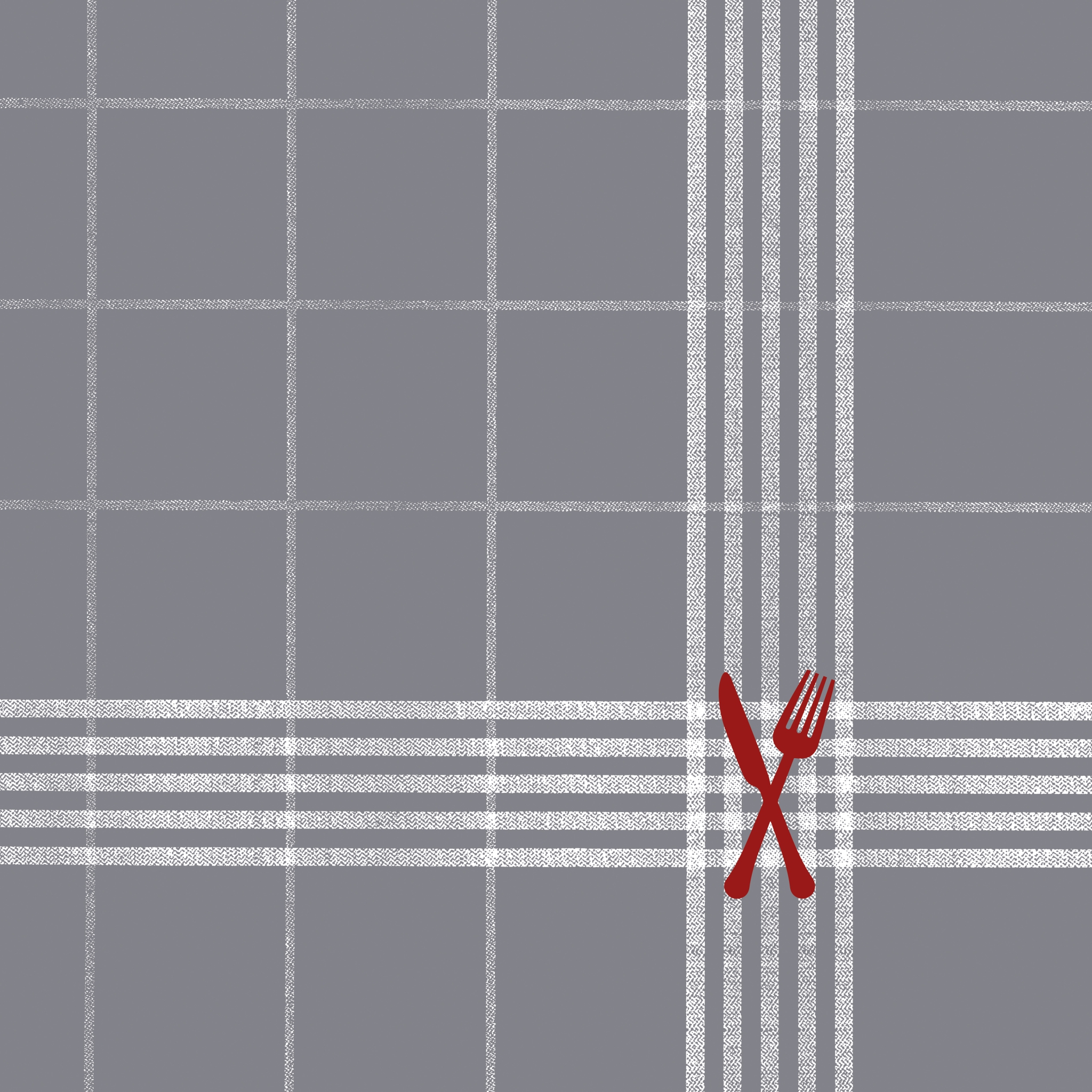 Servilletas 33x33 cm - Cuisine taupe Napkin 33x33