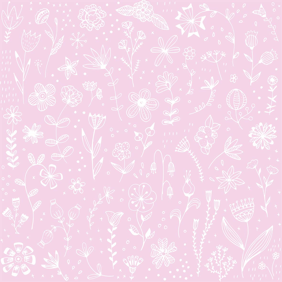 Guardanapos 33x33 cm - Pure Flower rosé, flores Guardanapos 33x33 cm - Pure Flower rosé