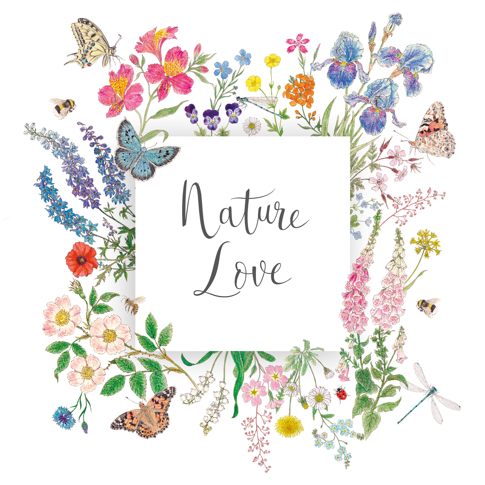 Napkins 33x33 cm - Nature Love Napkin 33x33