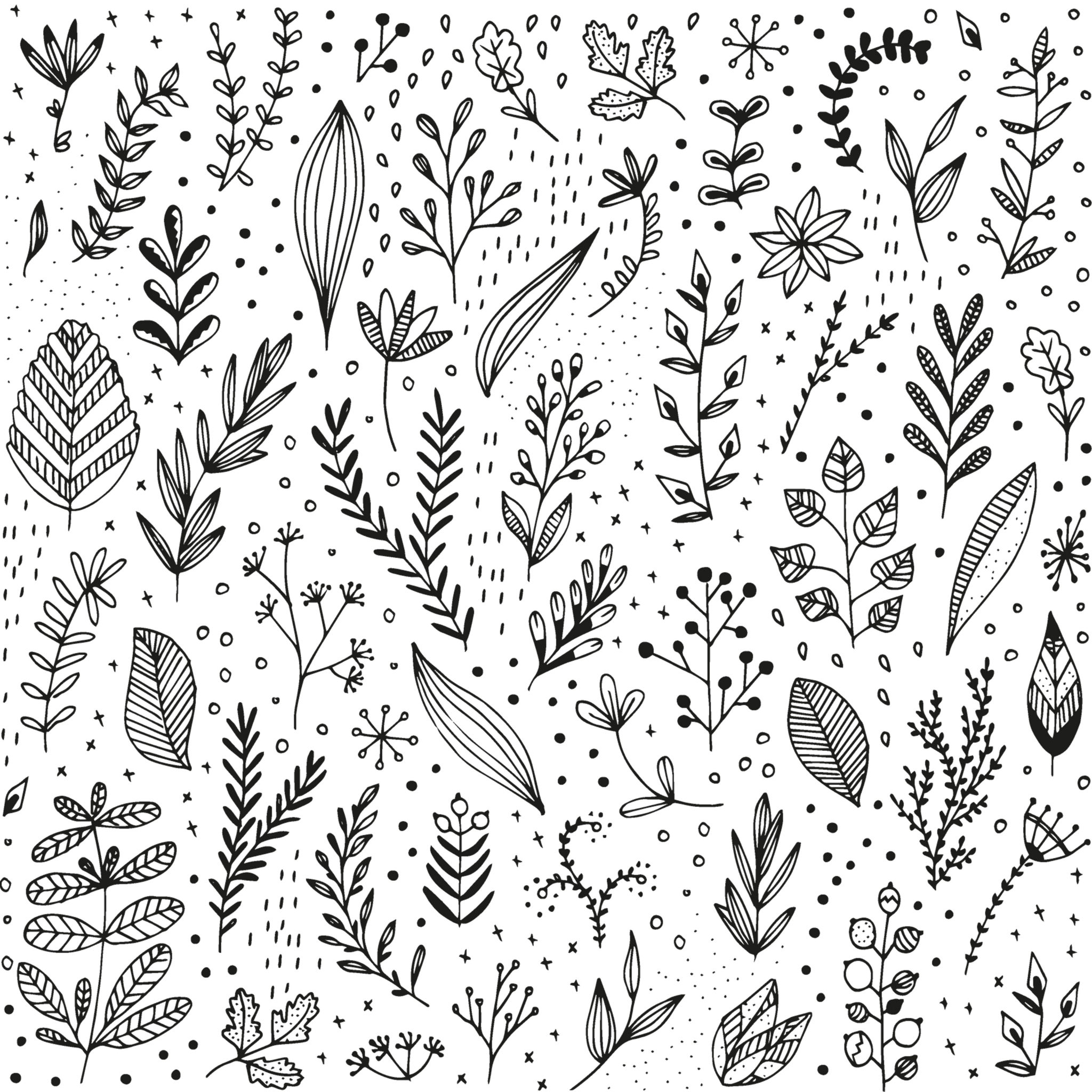 Napkins 33x33 cm - Pure Leaflet white Napkin 33x33