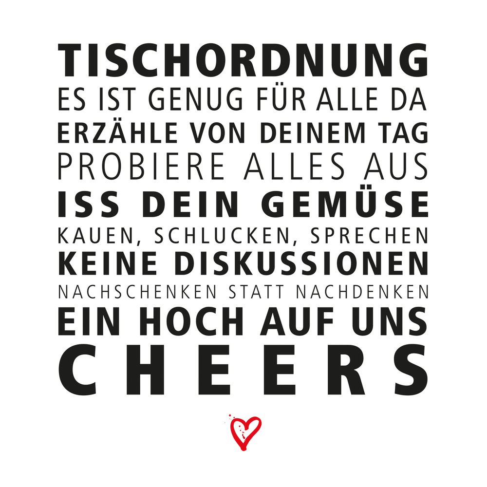 Servietten 33x33 cm - Tischordnung Napkin 33x33