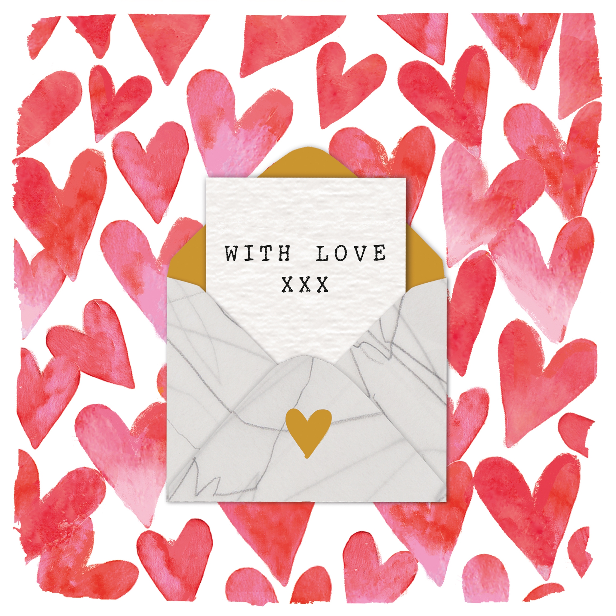 Napkins 33x33 cm - Love Letter Napkin 33x33