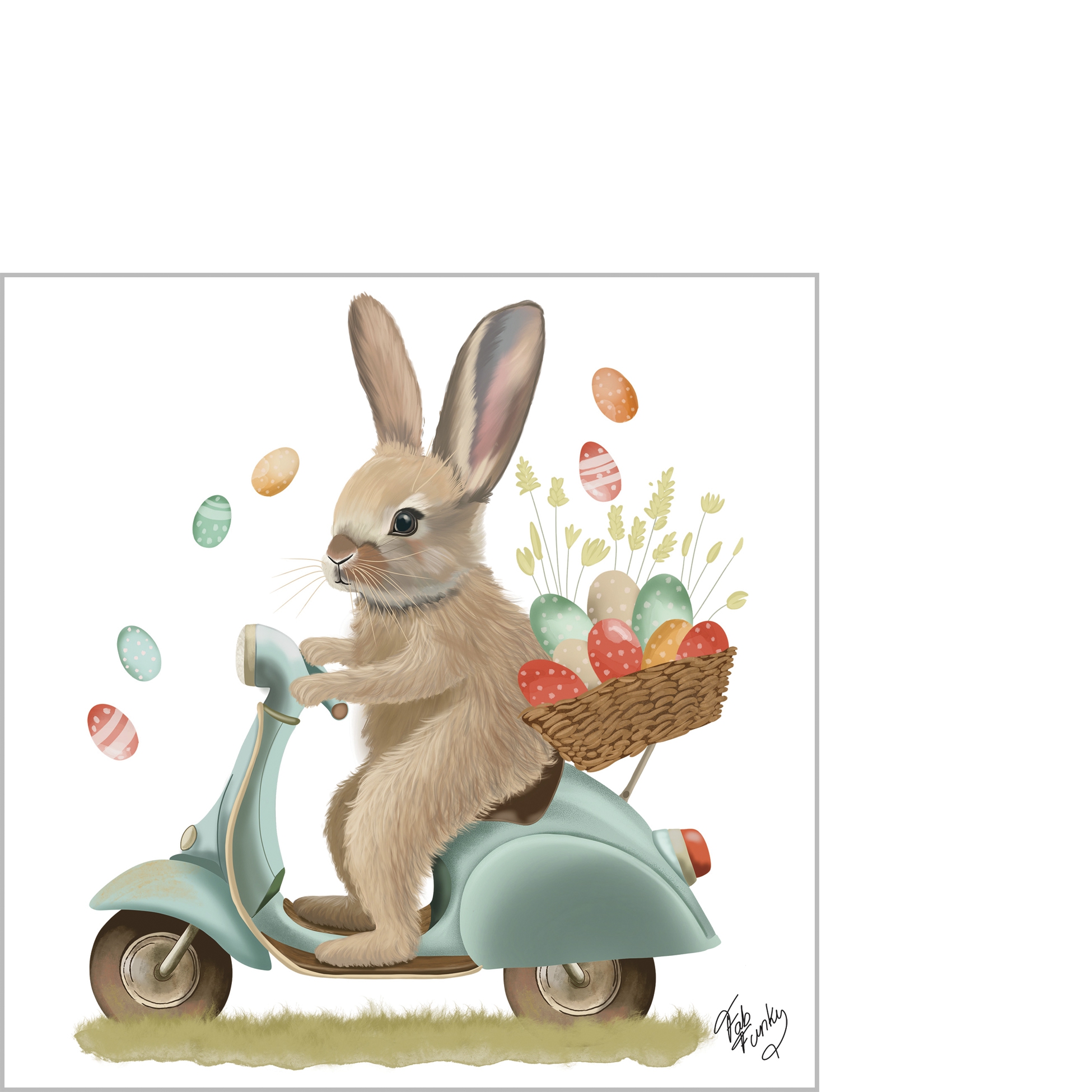 Servietten 25x25 cm - Bunny Dash