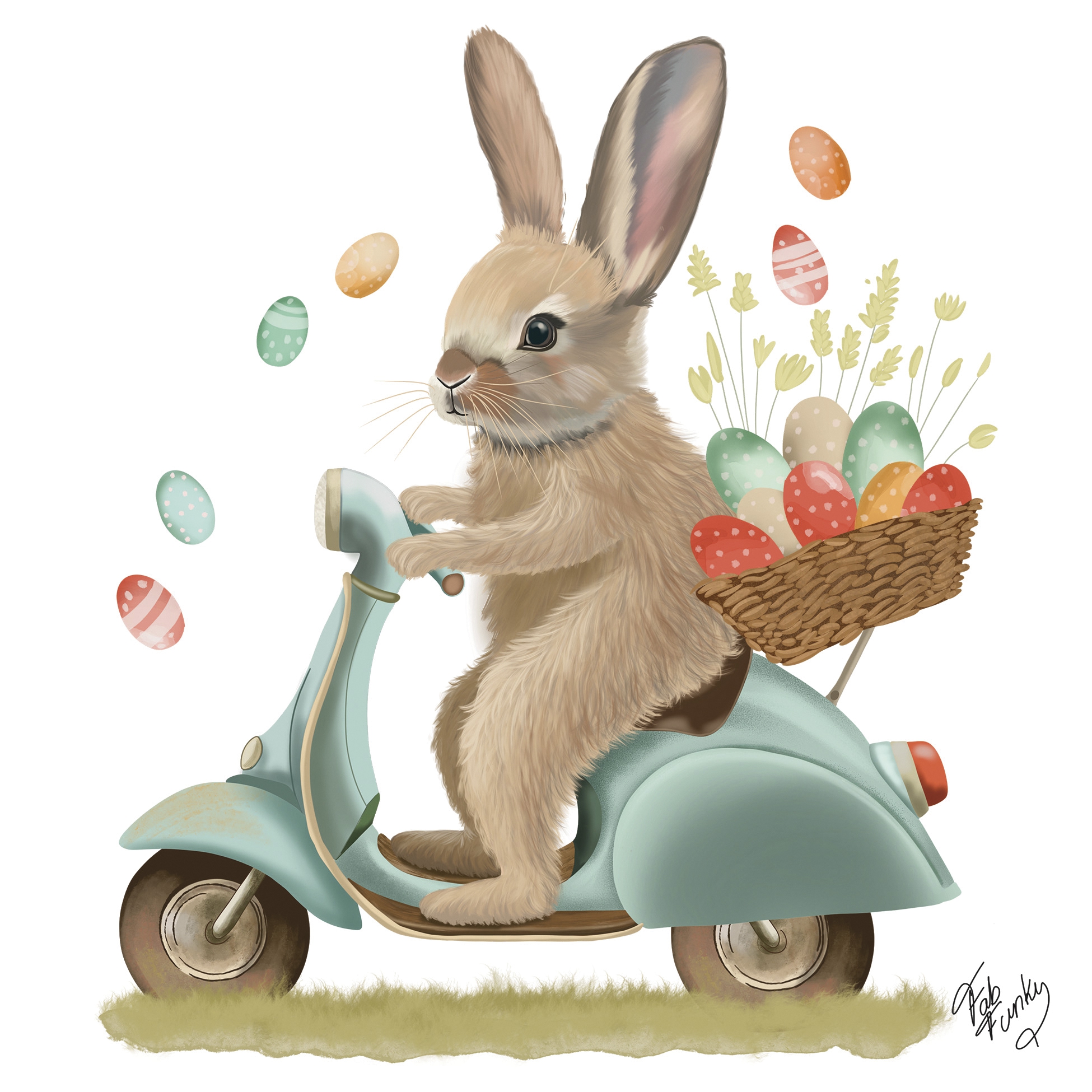 Салфетки 33x33 см - Bunny Dash Napkin, ?????????? ???????,  ??????,  ?????,  ?????,  ???????,  ?????????? ????,  ?????