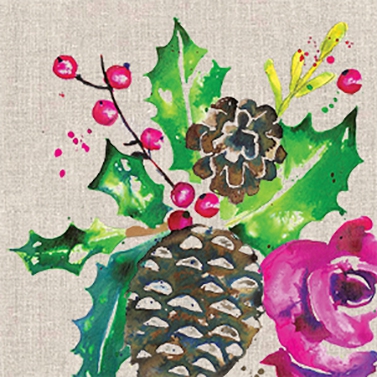 Napkins 33x33 cm - Pretty Winter Blossoms