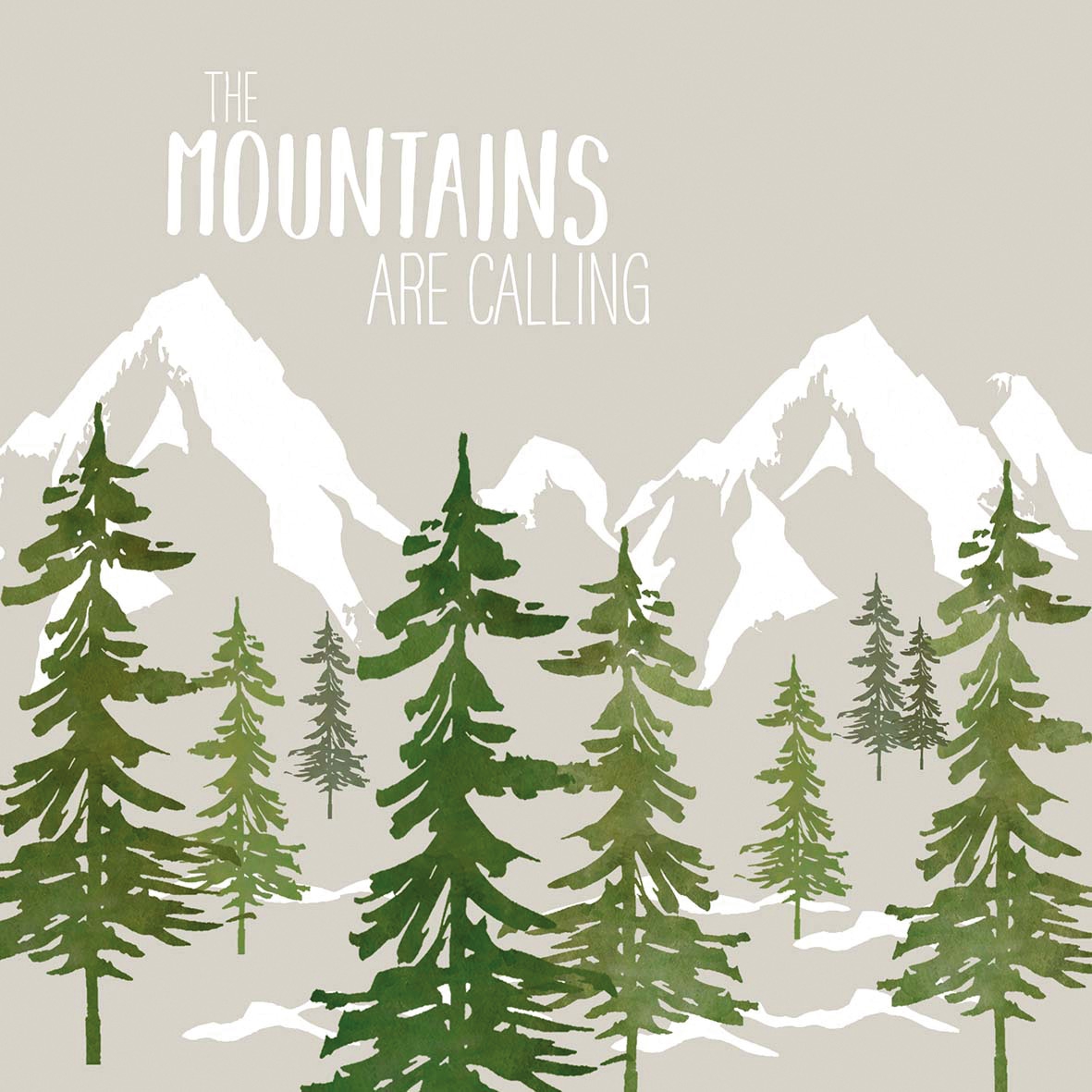 Napkins 33x33 cm - Adventure Mountains t