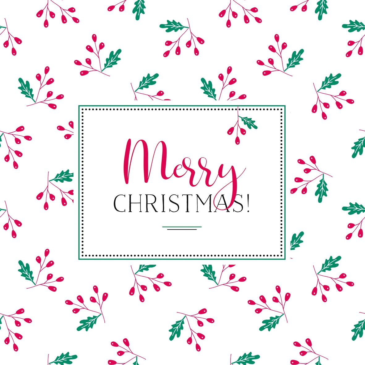 Servietten 33x33 cm - Mistelzweige Napkin 33x33