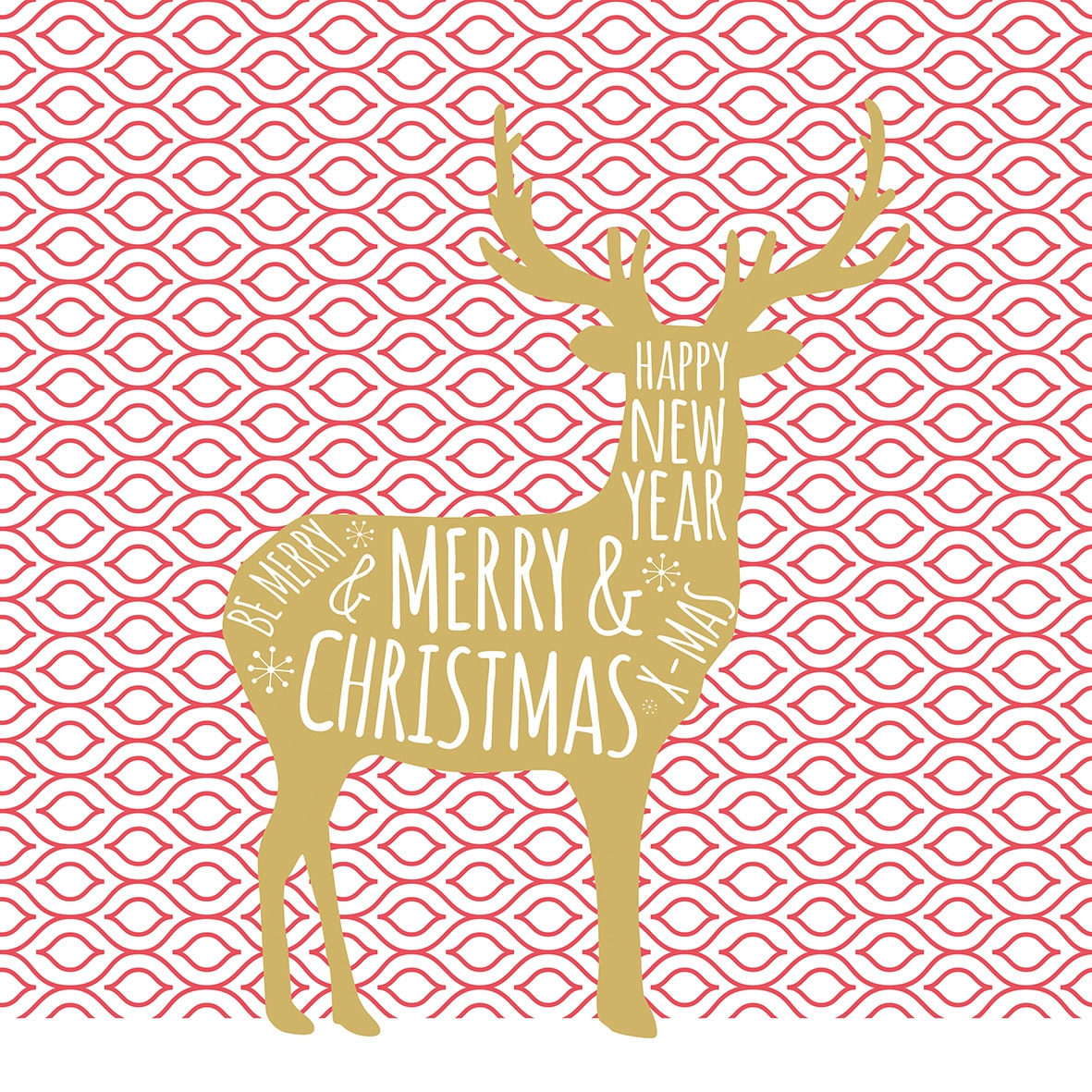 Servietten 33x33 cm - Hirsch Napkin 33x33