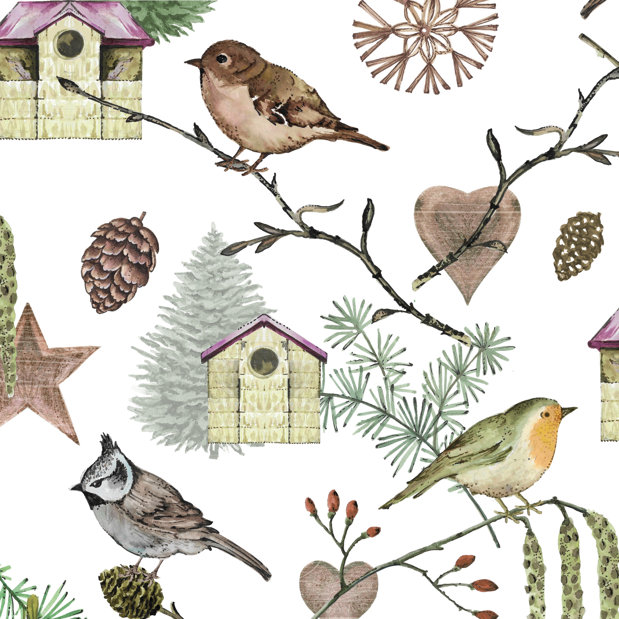 Guardanapos 33x33 cm - Bird Land Napkin 33x33