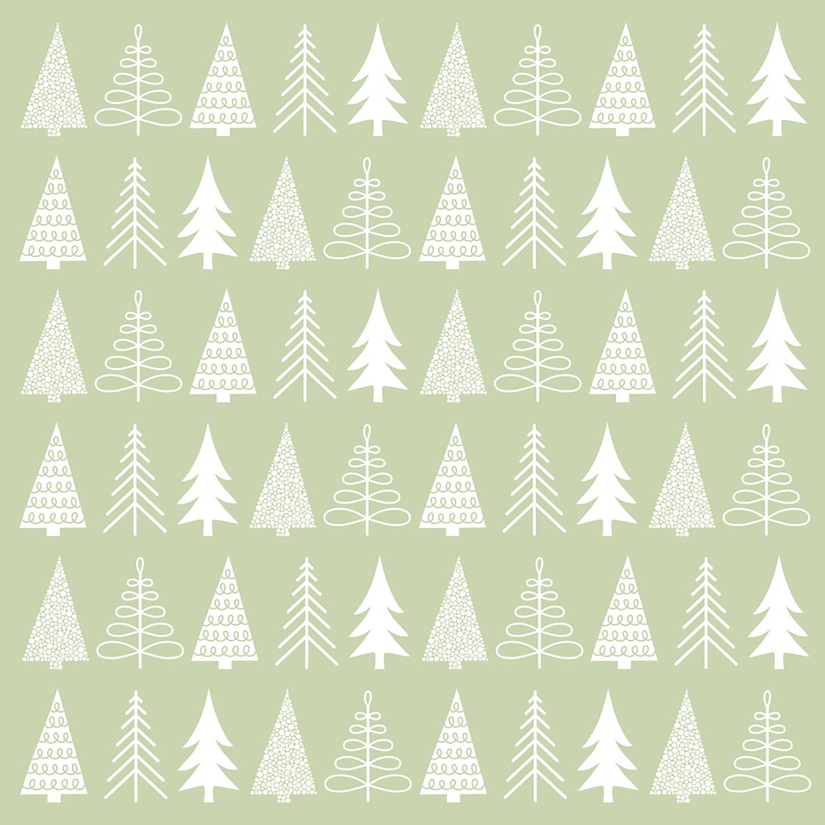 餐巾33x33厘米 - Pure Mood green Napkin 33x33