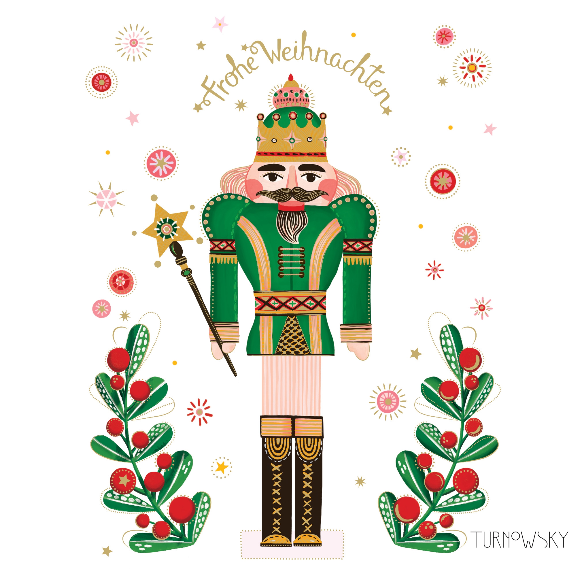 Napkins 33x33 cm - Nut Cracker Napkin 33x33