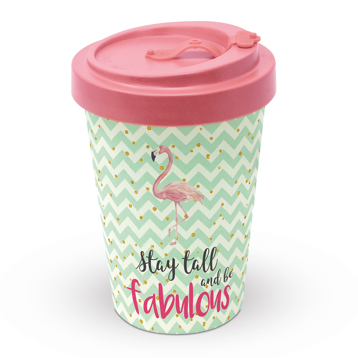 Bamboo mug To-Go - Be Fabulous, bamboo cup, scripts Bamboo mug To-Go - Be Fabulous