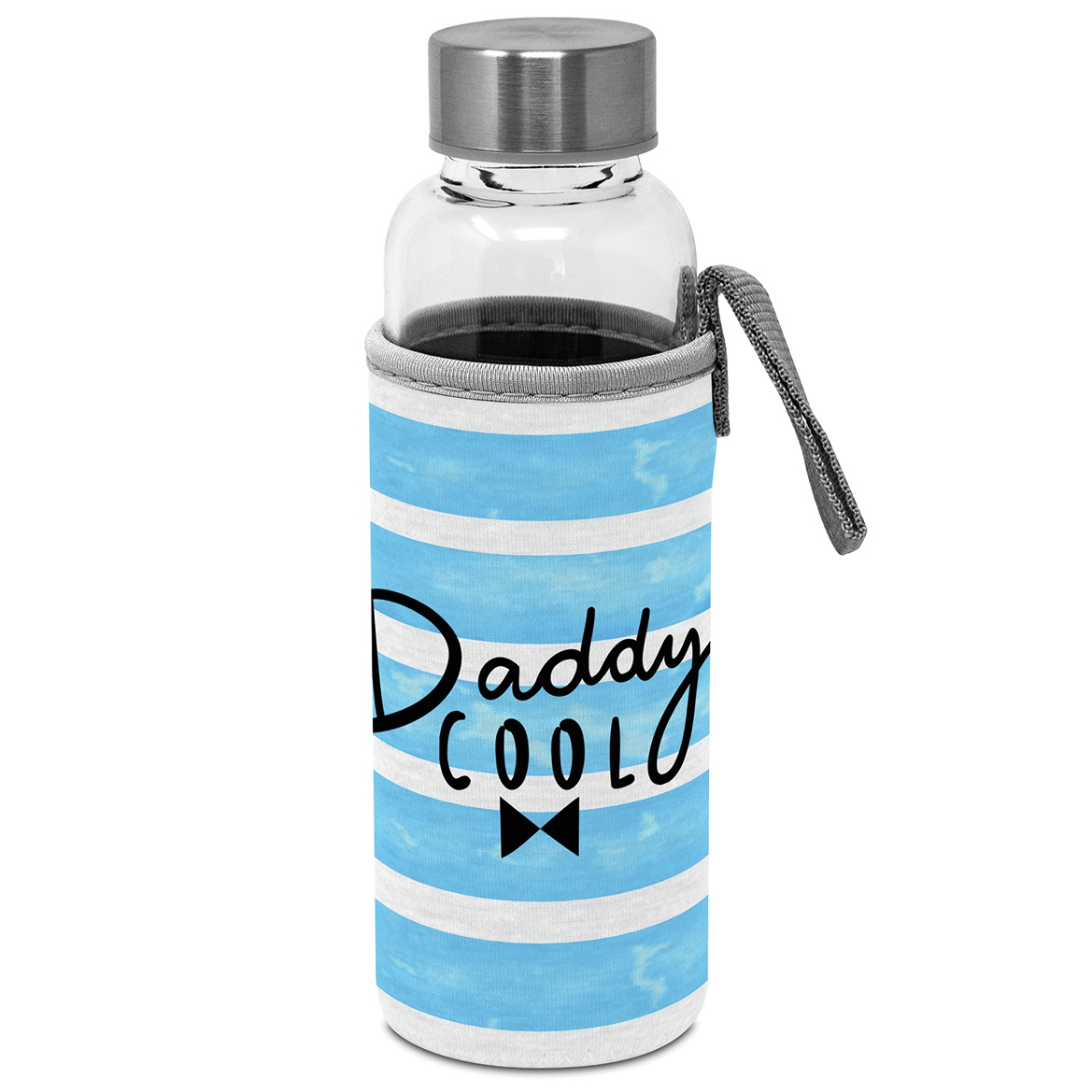 Wiadomość w butelce - Glass Bottle with protection sleeve Daddy Cool