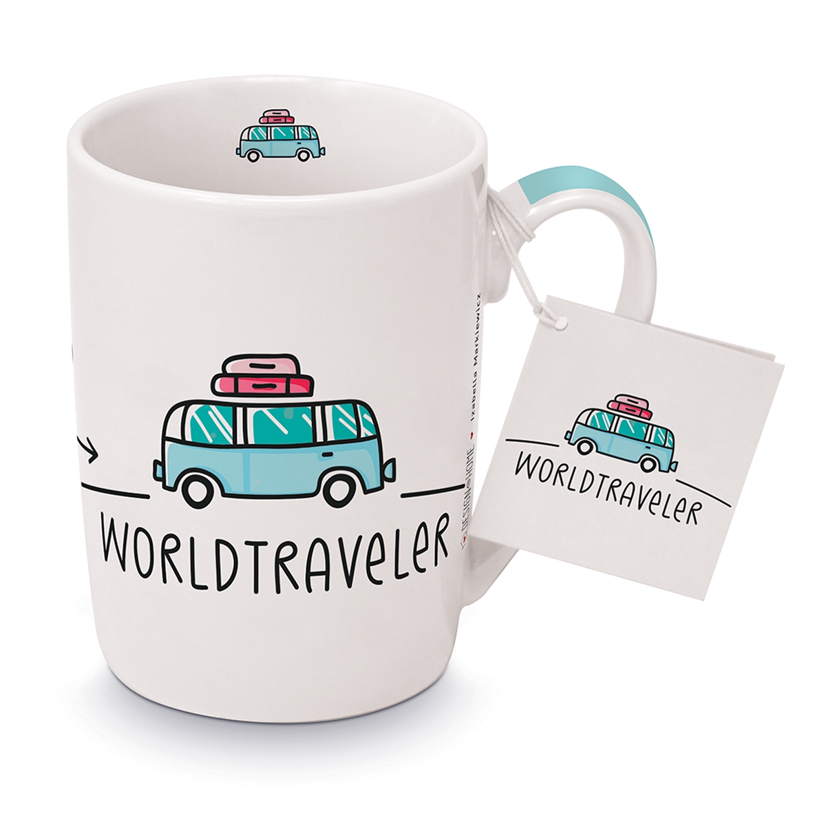 Puchar Porcelany - Becher Worldtraveler