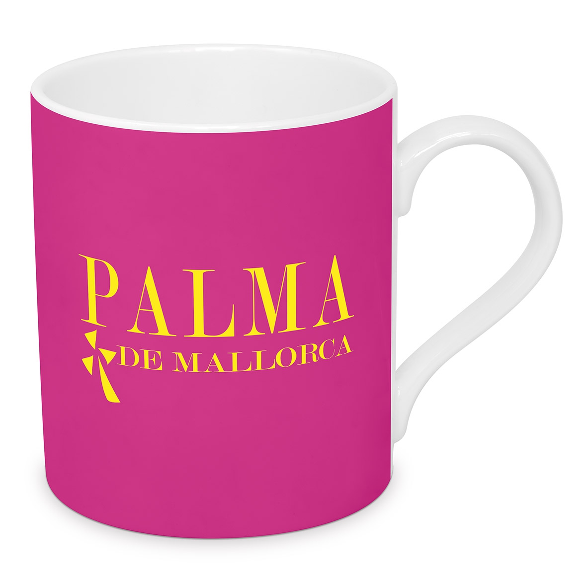 Tazza da caffè di design - Happy Place Palma de Mallorca Mug 2024 D@H, Isola,  Mare,  Spiaggia,  Palme,  Spagna