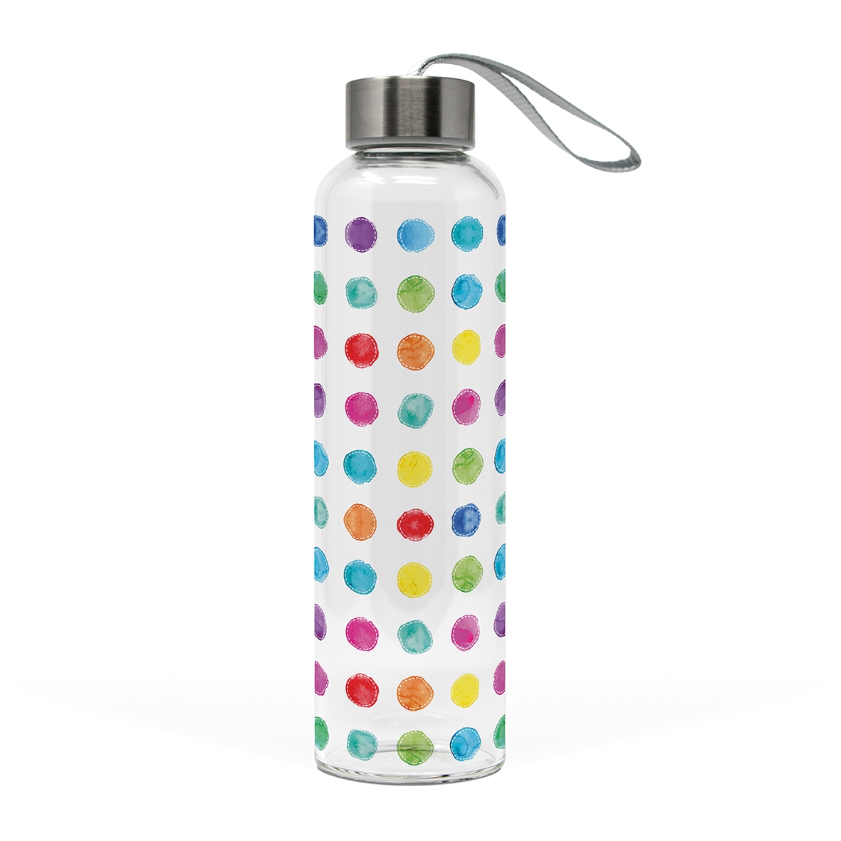 Glass Bottle - Glass Bottle Aquarell Dots