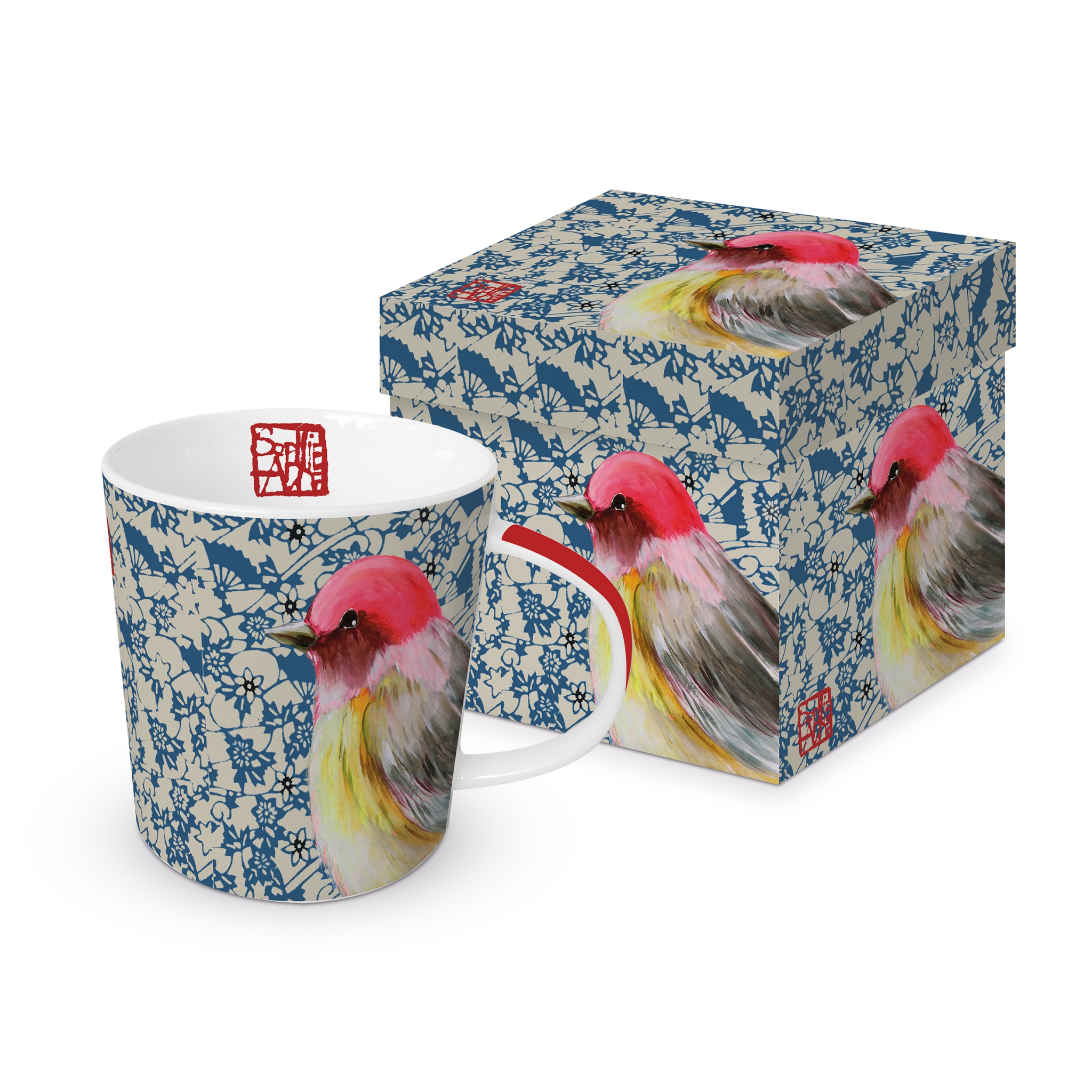 Porcelain cup with handle - Trend Mug GB Jolie Oiseau, cups, birds Porcelain cup with handle - Trend Mug GB Jolie Oiseau
