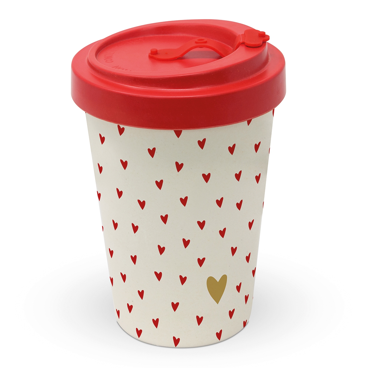 Bamboo mug To-Go - Little Hearts, hearts Bamboo mug To-Go - Little Hearts