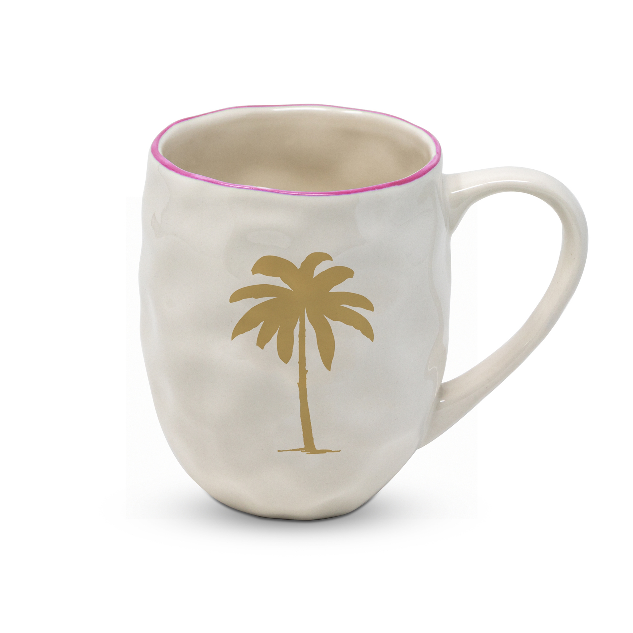 Taza de porcelana con mango - Organic Mug Palm Fantasy real gold
