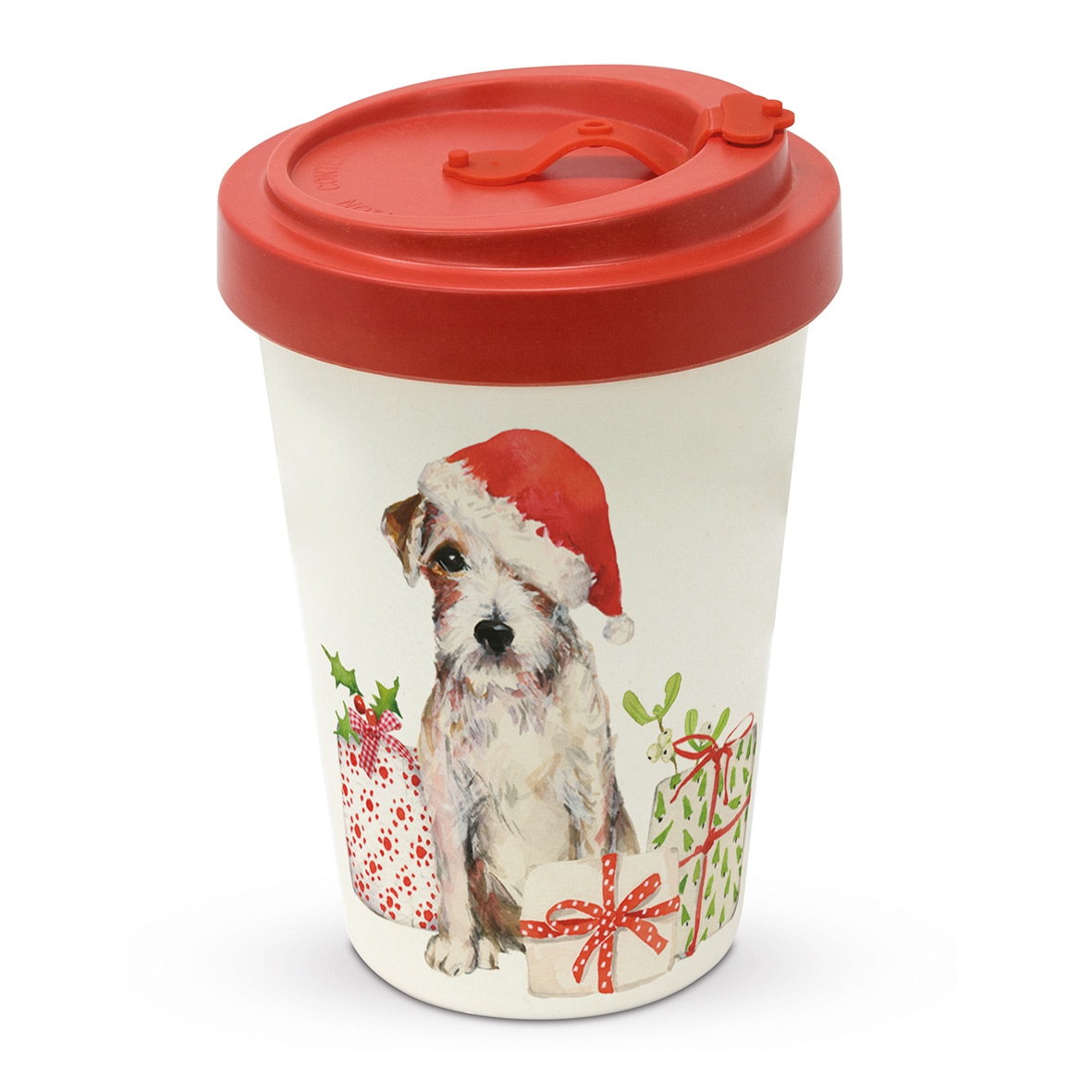 Bamboo mug To-Go - Christmas Pup Travel Mug