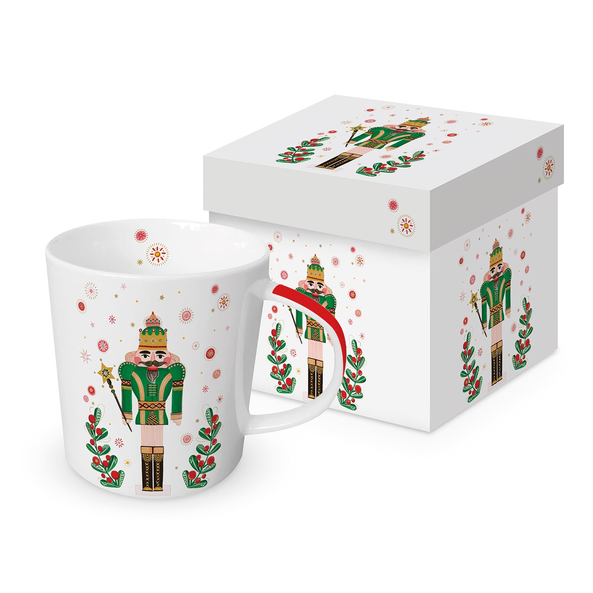 caneca de porcelana com alça - Nut Cracker