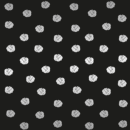 30 napkins 33x33 cm - Rosebud schwarz