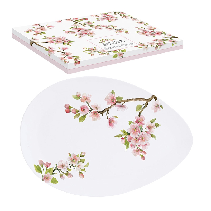 Porzellan-Platte - , Kirschblüte,  Zweige,  Japan,  Dessertteller,  Teller