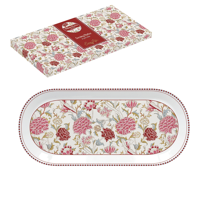 Porzellan-Platte - William Morries, Blumen Porzellan-Platte - William Morries