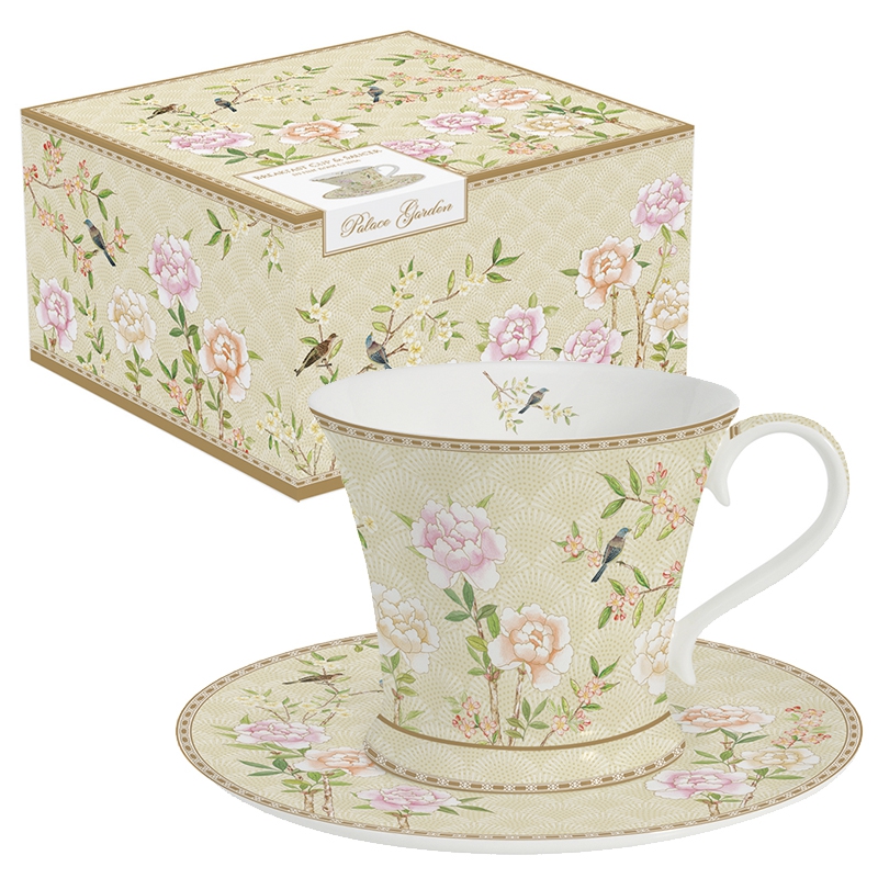 Porcelain Cup - Palace Garden floral, roses Porcelain Cup - Palace Garden floral