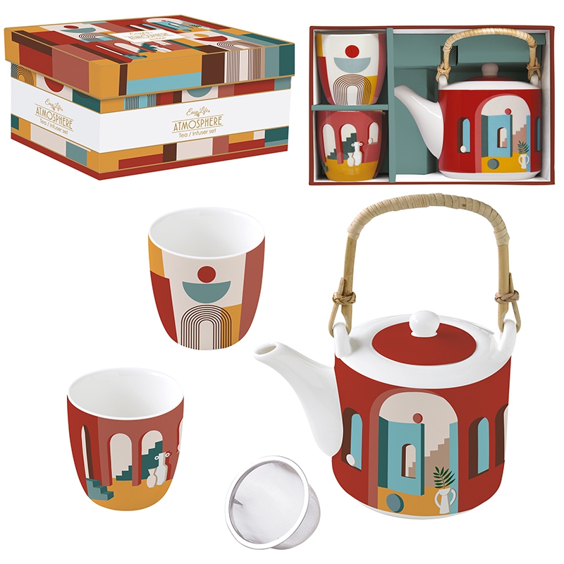 Tea Set Coffee Mania ILLU Wimmel Napkins