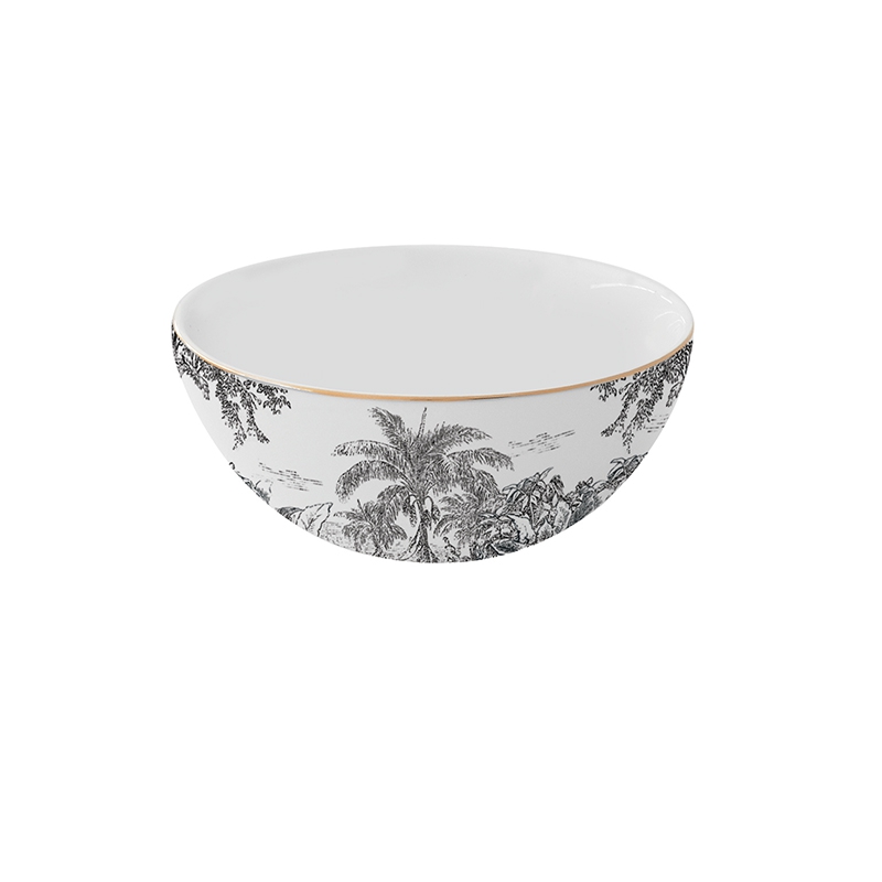 Porcelain bowl - Rain Forest, palms, Jungle Porcelain bowl - Rain Forest