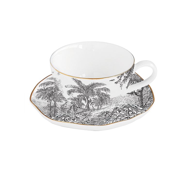 Porcelain Cup - Rain Forest, palms, Jungle Porcelain Cup - Rain Forest